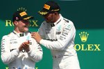 Valtteri Bottas (Mercedes) und Lewis Hamilton (Mercedes) 