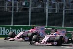 Esteban Ocon (Force India) und Sergio Perez (Force India) 