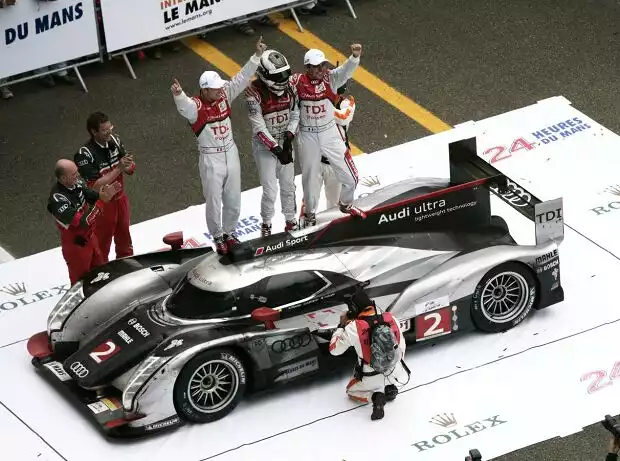 Andre Lotterer, Benoit Treluyer, Marcel Fässler Titel-Bild zur News: Andre Lotterer, Benoit Treluyer, Marcel Fässler