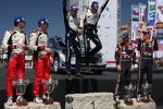 Ott Tanak (M-Sport), Jari-Matti Latvala (Toyota), Thierry Neuville (Hyundai)