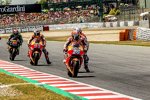 Daniel Pedrosa, Andrea Dovizioso, Marc Marquez und Jonas Folger 