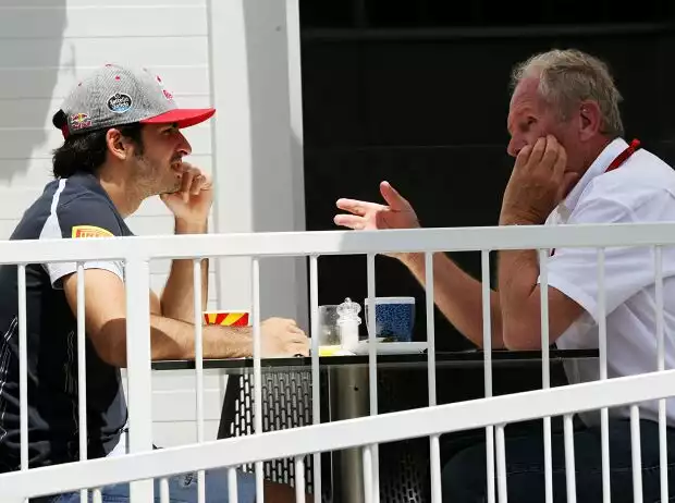 Carlos Sainz, Helmut Marko Titel-Bild zur News: Carlos Sainz, Helmut Marko