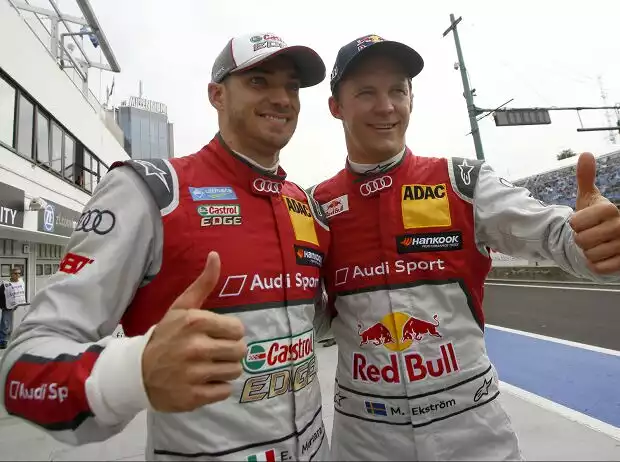 Edoardo Mortara, Mattias Ekström Titel-Bild zur News: Edoardo Mortara, Mattias Ekström