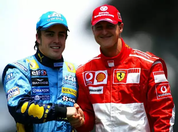 Titel-Bild zur News: Fernando Alonso, Michael Schumacher