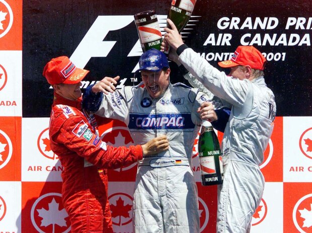 Michael Schumacher, Ralf Schumacher, Mika Häkkinen Michael Schumacher, Ralf Schumacher, Mika Häkkinen