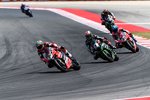 Chaz Davies vor Jonathan Rea und Marco Melandri 