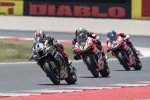 Jonathan Rea vor Chaz Davies und Marco Melandri 