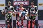 Jonathan Rea, Marco Melandri und Tom Sykes 