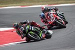 Tom Sykes vor Marco Melandri und Jonathan Rea 