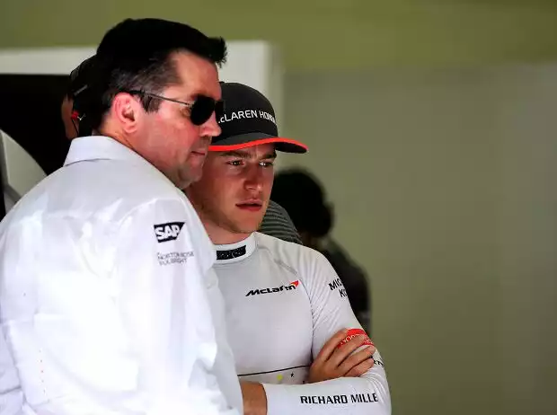 Eric Boullier, Stoffel Vandoorne Titel-Bild zur News: Eric Boullier, Stoffel Vandoorne