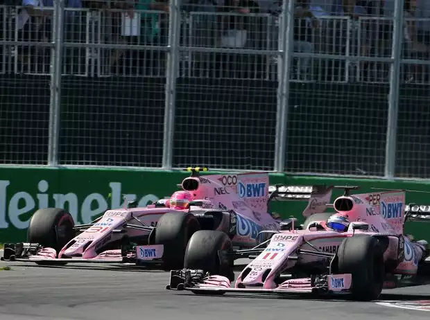 Esteban Ocon, Sergio Perez Titel-Bild zur News: Esteban Ocon, Sergio Perez