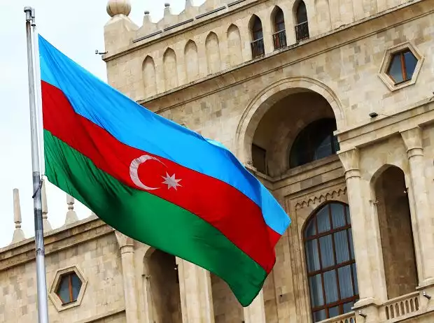 aserbaidschanische Flagge, Baku Titel-Bild zur News: aserbaidschanische Flagge, Baku