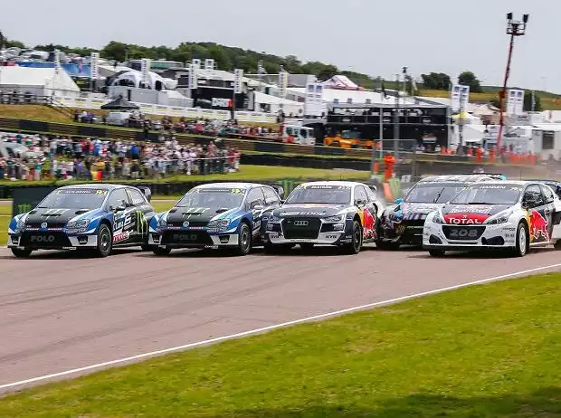 Titel-Bild zur News: Petter Solberg, Johan Kristoffersson, Mattias Ekström
