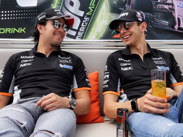 Sergio Perez, Esteban Ocon Sergio Perez, Esteban Ocon