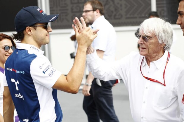 Felipe Massa Bernie Ecclestone Williams Williams Martini Racing F1 ~Felipe Massa (Williams) und Bernie Ecclestone ~ 