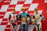 Takaaki Nakagami, Franco Morbidelli und Thomas Lüthi 