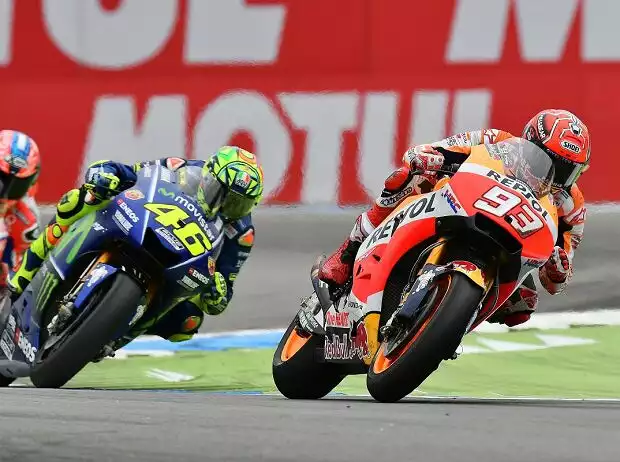 Marc Marquez, Valentino Rossi Titel-Bild zur News: Marc Marquez, Valentino Rossi
