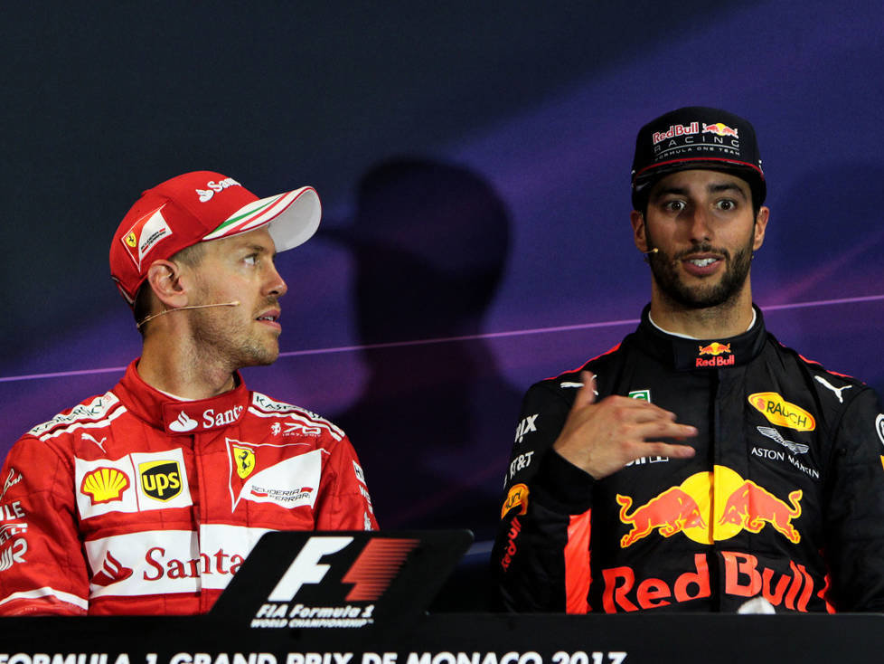 Sebastian Vettel, Daniel Ricciardo, Kimi Räikkönen