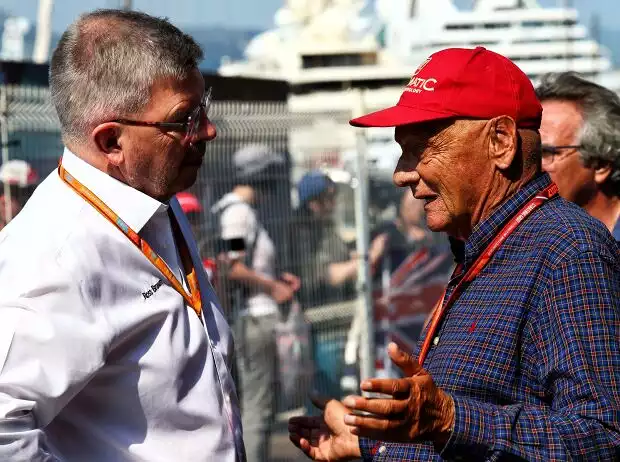 Ross Brawn, Niki Lauda Titel-Bild zur News: Ross Brawn, Niki Lauda