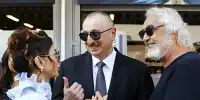 Flavio Briatore mit der Präsidentenfamilie Alijew aus Aserbaidschan