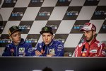 Valentino Rossi, Maverick Vinales und Andrea Dovizioso 