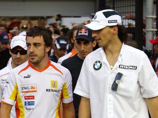 Titel-Bild zur News: Fernando Alonso, Robert Kubica