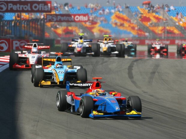 Adam Carroll, Borja Garcia, Timo Glock Adam Carroll, Borja Garcia, Timo Glock