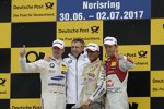 Maxime Martin (RBM-BMW), Bruno Spengler (RBM-BMW) und Mattias Ekström (Abt-Audi) 
