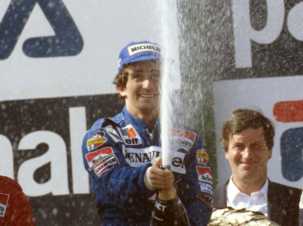 Titel-Bild zur News: Alain Prost, Nicolas Prost, Rene Arnoux, Nelson Piquet Jun.