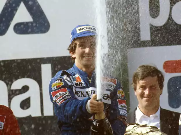 Alain Prost, Nicolas Prost, Rene Arnoux, Nelson Piquet Jun. Titel-Bild zur News: Alain Prost, Nicolas Prost, Rene Arnoux, Nelson Piquet Jun.