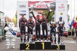 Hayden Paddon, Thierry Neuville und Sebastien Ogier 