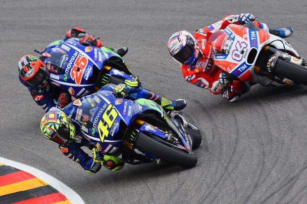   ~Valentino Rossi, Andrea Dovizioso und Maverick Vinales ~          