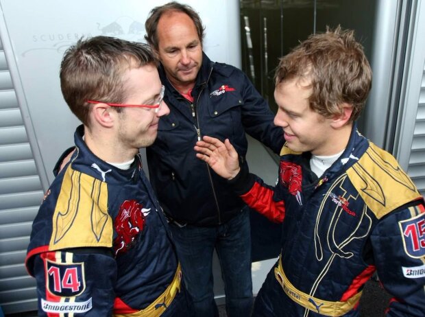Titel-Bild zur News: Sebastian Vettel, Sebastien Bourdais, Gerhard Berger