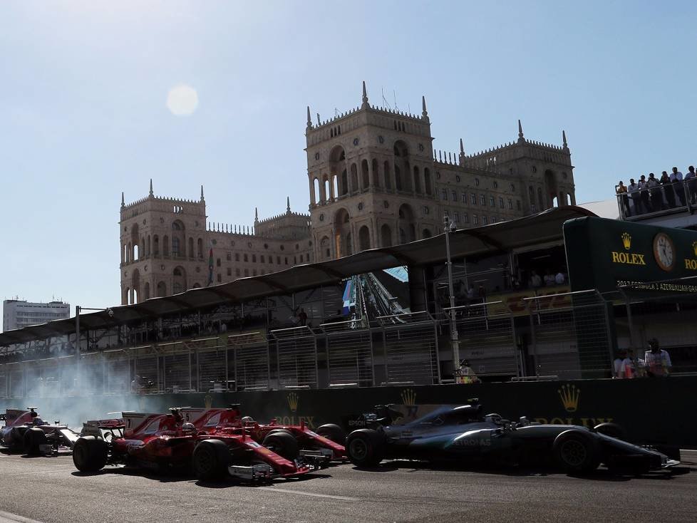 Valtteri Bottas, Sebastian Vettel, Kimi Räikkönen