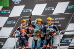 Miguel Oliveira, Franco Morbidelli und Francesco Bagnaia 