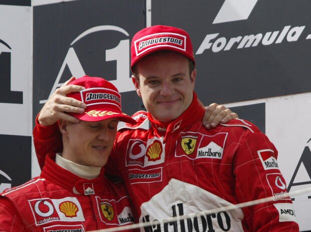 Michael Schumacher und Rubens Barrichello