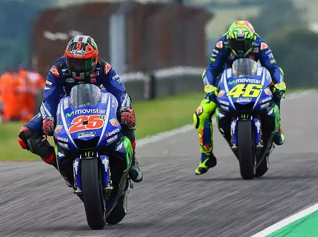 Maverick Vinales, Valentino Rossi, Andrea Dovizioso Titel-Bild zur News: Maverick Vinales, Valentino Rossi, Andrea Dovizioso