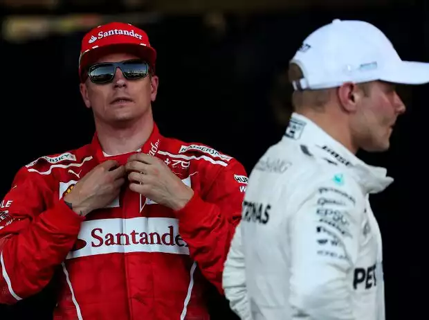 Valtteri Bottas, Kimi Räikkönen Titel-Bild zur News: Valtteri Bottas, Kimi Räikkönen