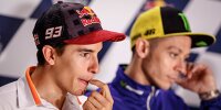Bild zum Inhalt: Rammstoß in der Formel 1: Das sagen Marquez und Rossi