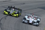 Charlie Kimball (Ganassi)und Will Power (Penske) 