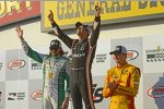 Helio Castroneves (Penske), J.R. Hildebrand (Carpenter), und Ryan Hunter-Reay (Andretti) 