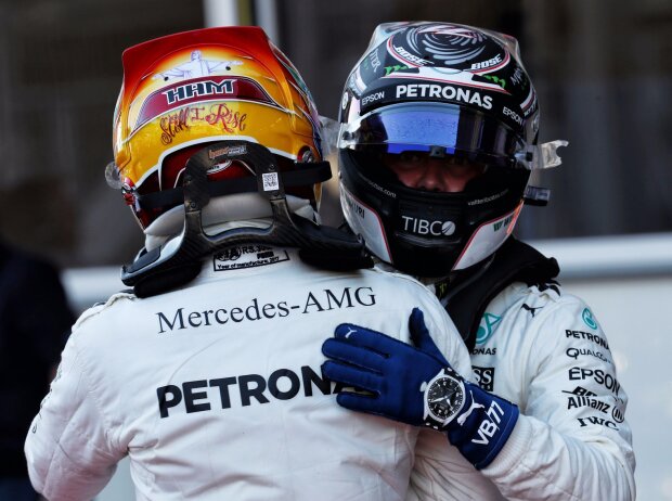 Titel-Bild zur News: Lewis Hamilton, Valtteri Bottas