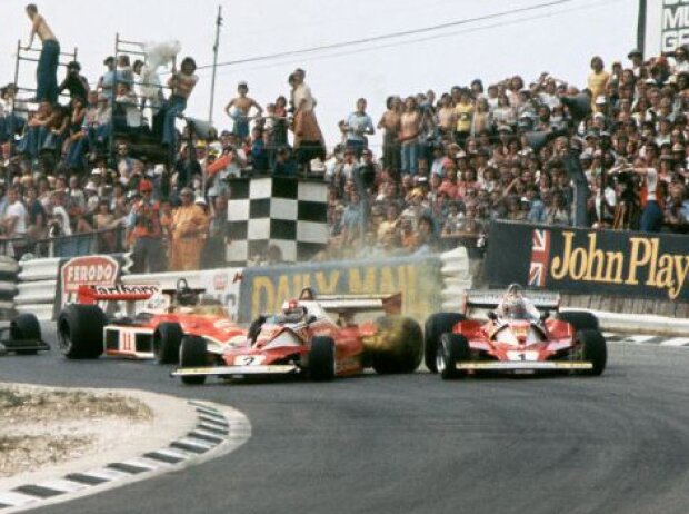 Clay Regazzoni und Niki Lauda Clay Regazzoni und Niki Lauda