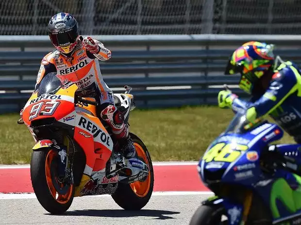 Marc Marquez, Valentino Rossi Titel-Bild zur News: Marc Marquez, Valentino Rossi