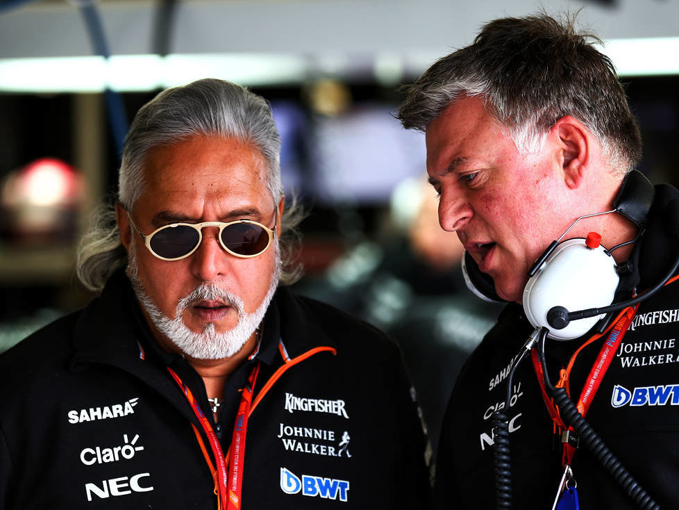 Vijay Mallya, Otmar Szafnauer