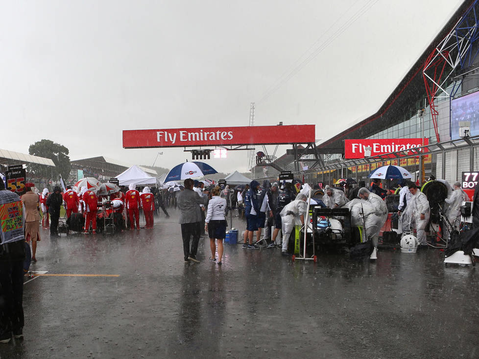 Regen in Silverstone