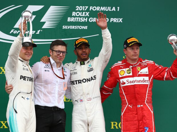 Titel-Bild zur News: Lewis Hamilton, Valtteri Bottas, Kimi Räikkönen