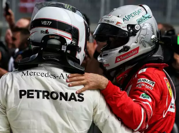 Valtteri Bottas, Sebastian Vettel Titel-Bild zur News: Valtteri Bottas, Sebastian Vettel