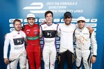 Sam Bird, Daniel Abt, Alex Lynn, Jean-Eric Vergne und Jerome D'Ambrosio 