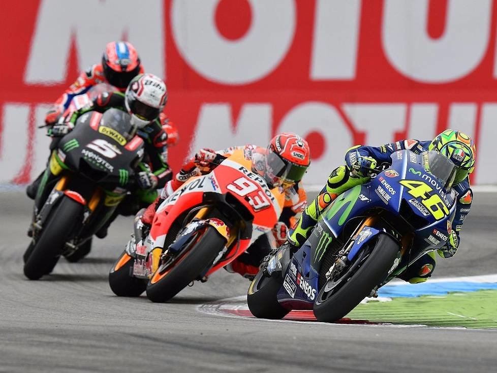 Marc Marquez, Johann Zarco, Valentino Rossi